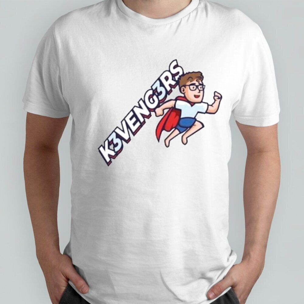 Kevengers Superman Parody Graphic T-Shirt Superhero Fan Meme Gift Tee